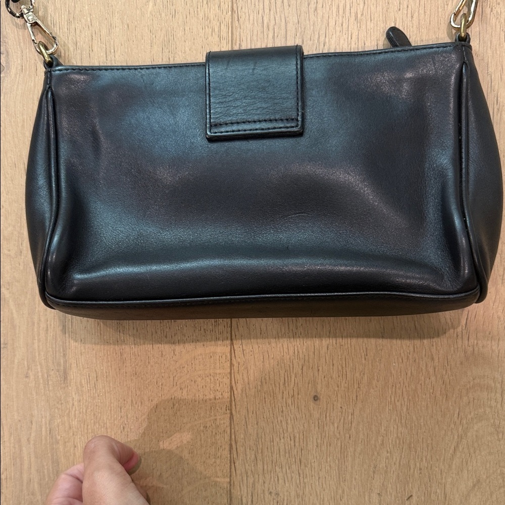 Vintage Coach Legacy Demi Black Leather   Shoulder Bag - Picture 3 of 12